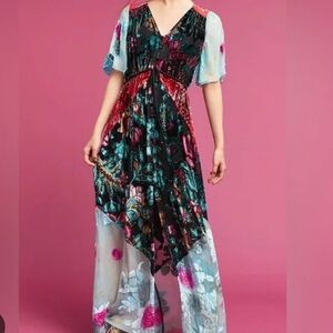 Anthropologie Hale Bob Evensong Maxi Dress, sz S